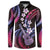 Hawaiian Ukulele Button Sweatshirt Sweet Dream Fantastic Plumeria