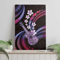 Hawaiian Ukulele Canvas Wall Art Sweet Dream Fantastic Plumeria
