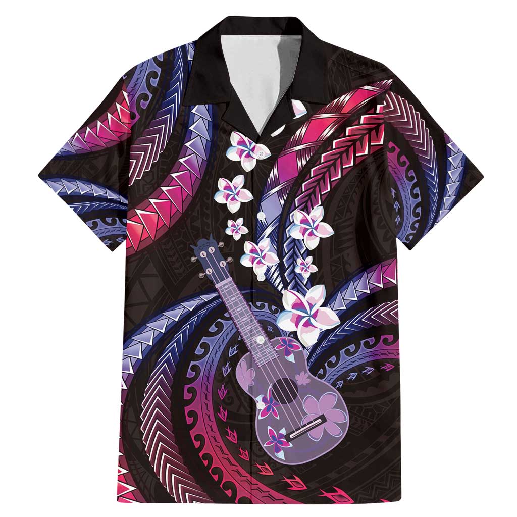 Hawaiian Ukulele Family Matching Mermaid Dress and Hawaiian Shirt Sweet Dream Fantastic Plumeria