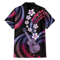 Hawaiian Ukulele Family Matching Off Shoulder Maxi Dress and Hawaiian Shirt Sweet Dream Fantastic Plumeria