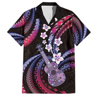 Hawaiian Ukulele Family Matching Puletasi and Hawaiian Shirt Sweet Dream Fantastic Plumeria
