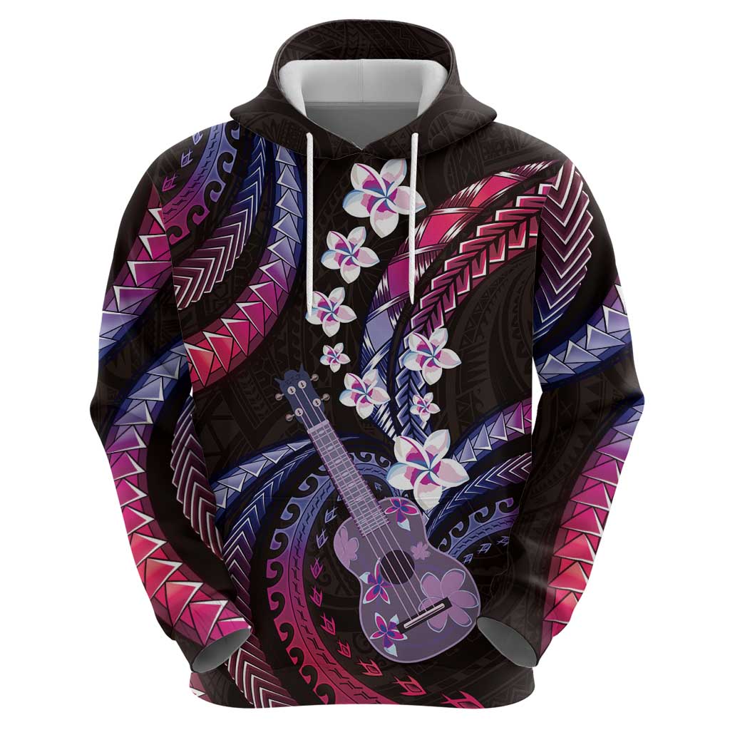 Hawaiian Ukulele Hoodie Sweet Dream Fantastic Plumeria