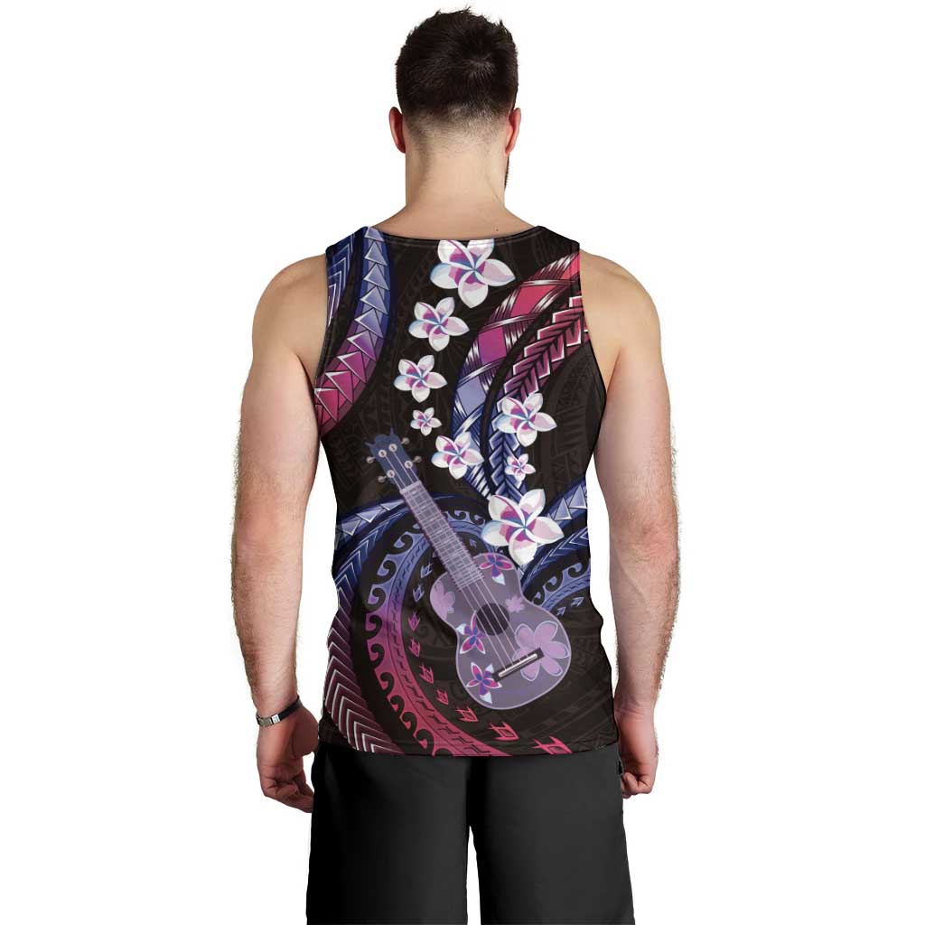 Hawaiian Ukulele Men Tank Top Sweet Dream Fantastic Plumeria