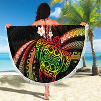 Hawaii Turtles Plumeria Beach Blanket Reggae Polynesian Pattern LT01 - Polynesian Pride