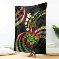 Hawaii Turtles Plumeria Blanket Reggae Polynesian Pattern LT01 - Polynesian Pride