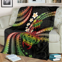 Hawaii Turtles Plumeria Blanket Reggae Polynesian Pattern LT01 - Polynesian Pride