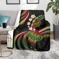 Hawaii Turtles Plumeria Blanket Reggae Polynesian Pattern LT01 - Polynesian Pride