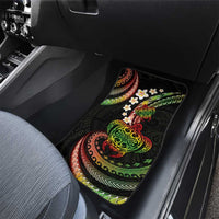 Hawaii Turtles Plumeria Car Mats Reggae Polynesian Pattern
