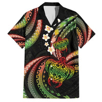 Hawaii Turtles Plumeria Hawaiian Shirt Reggae Polynesian Pattern LT01 Reggae - Polynesian Pride