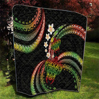 Hawaii Turtles Plumeria Quilt Reggae Polynesian Pattern