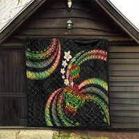 Hawaii Turtles Plumeria Quilt Reggae Polynesian Pattern