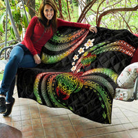 Hawaii Turtles Plumeria Quilt Reggae Polynesian Pattern