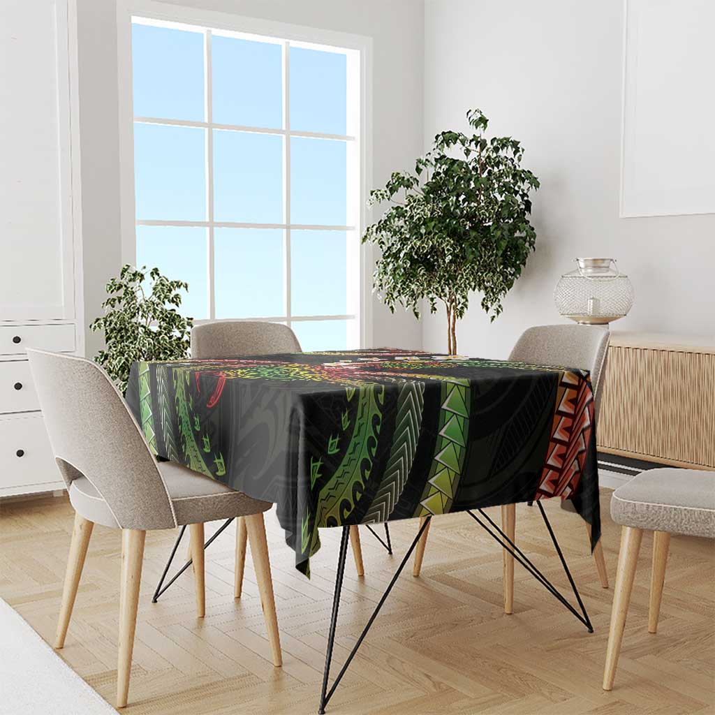 Hawaii Turtles Plumeria Tablecloth Reggae Polynesian Pattern LT01 - Polynesian Pride