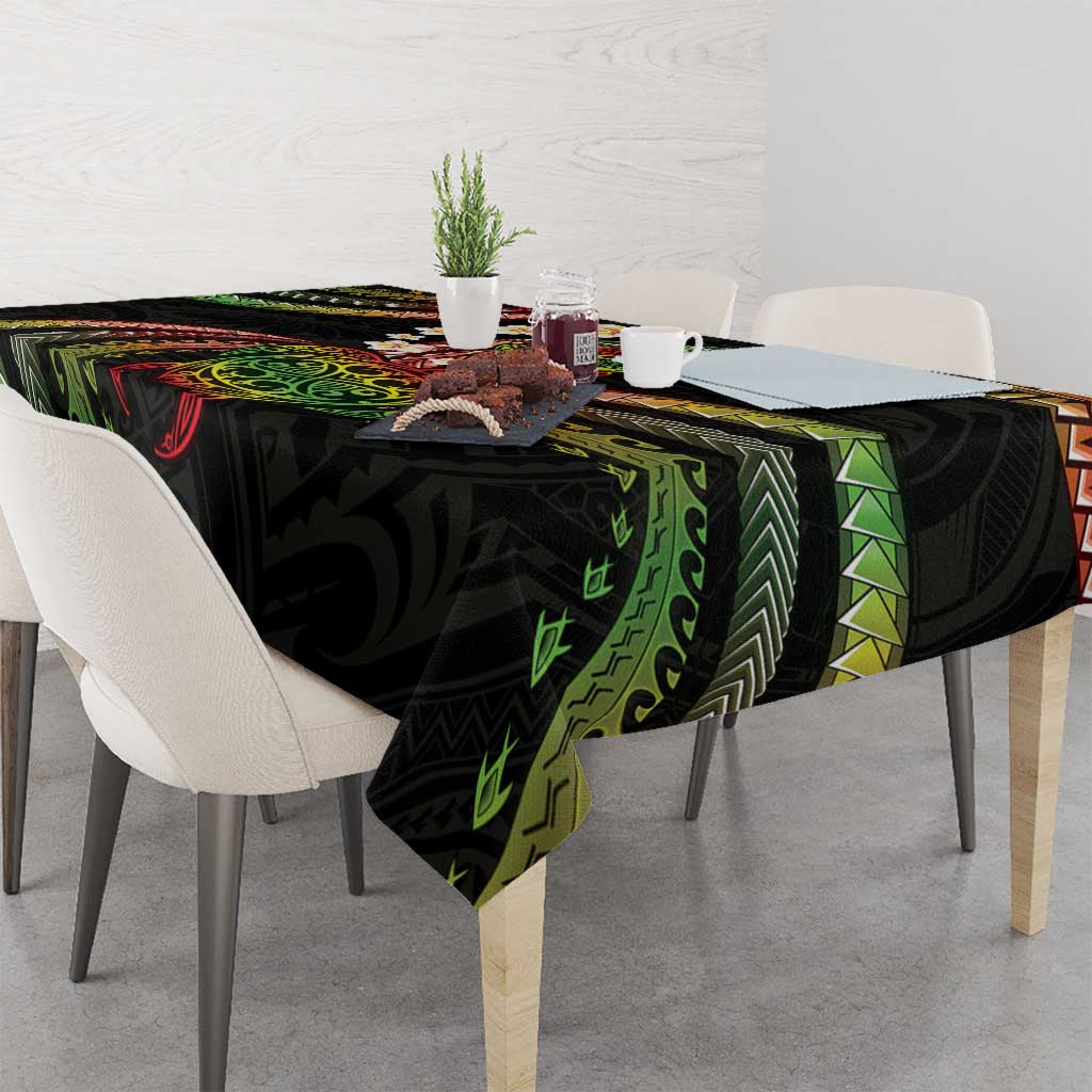 Hawaii Turtles Plumeria Tablecloth Reggae Polynesian Pattern LT01 - Polynesian Pride