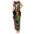 Hawaii Turtles Plumeria Tank Maxi Dress Reggae Polynesian Pattern