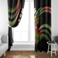 Hawaii Turtles Plumeria Window Curtain Reggae Polynesian Pattern LT01 - Polynesian Pride