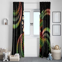 Hawaii Turtles Plumeria Window Curtain Reggae Polynesian Pattern LT01 - Polynesian Pride