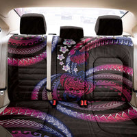 Hawaii Turtles Plumeria Back Car Seat Cover Sweet Gradient Polynesian Pattern