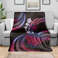 Hawaii Turtles Plumeria Blanket Sweet Gradient Polynesian Pattern LT01 - Polynesian Pride