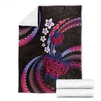 Hawaii Turtles Plumeria Blanket Sweet Gradient Polynesian Pattern LT01 - Polynesian Pride