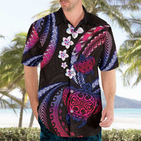 Hawaii Turtles Plumeria Hawaiian Shirt Sweet Gradient Polynesian Pattern LT01 - Polynesian Pride