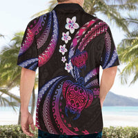 Hawaii Turtles Plumeria Hawaiian Shirt Sweet Gradient Polynesian Pattern LT01 - Polynesian Pride