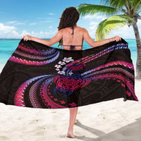 Hawaii Turtles Plumeria Sarong Sweet Gradient Polynesian Pattern