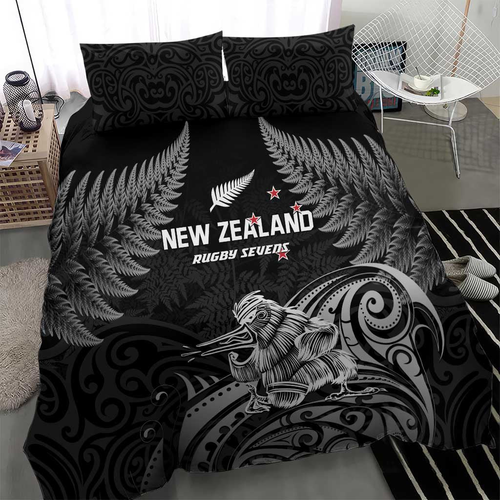New Zealand 2024 Rugby Bedding Set Silver Fern Aotearoa Kiwi LT01 - Polynesian Pride