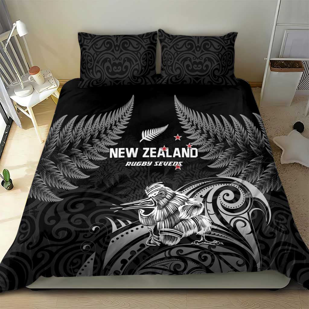 New Zealand 2024 Rugby Bedding Set Silver Fern Aotearoa Kiwi LT01 - Polynesian Pride