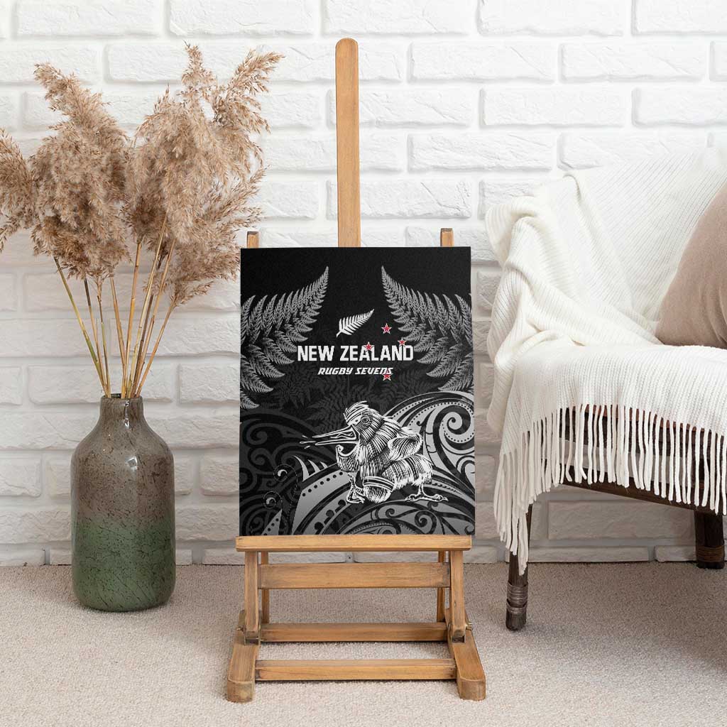 New Zealand 2024 Rugby Canvas Wall Art Silver Fern Aotearoa Kiwi LT01 - Polynesian Pride