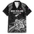 Custom New Zealand 2024 Rugby Family Matching Off Shoulder Maxi Dress and Hawaiian Shirt Silver Fern Aotearoa Kiwi