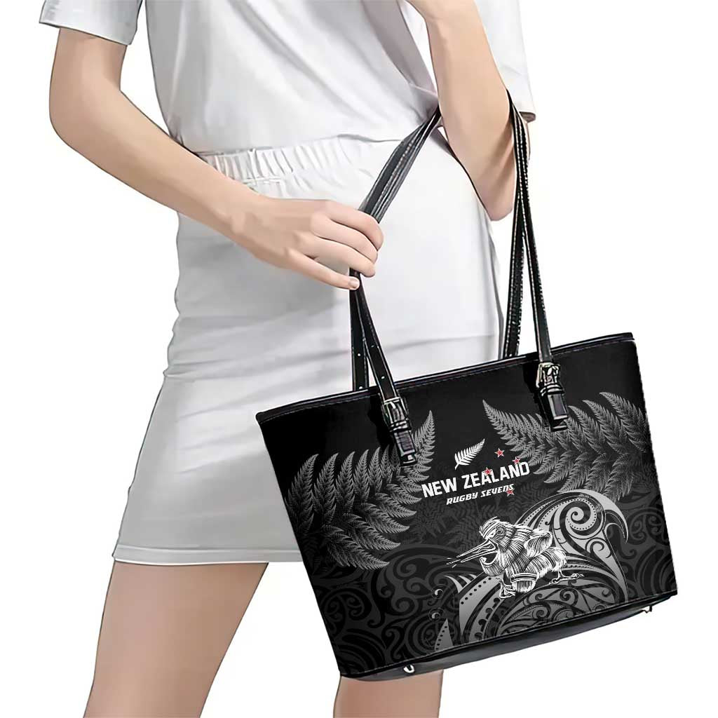New Zealand 2024 Rugby Leather Tote Bag Silver Fern Aotearoa Kiwi LT01 - Polynesian Pride