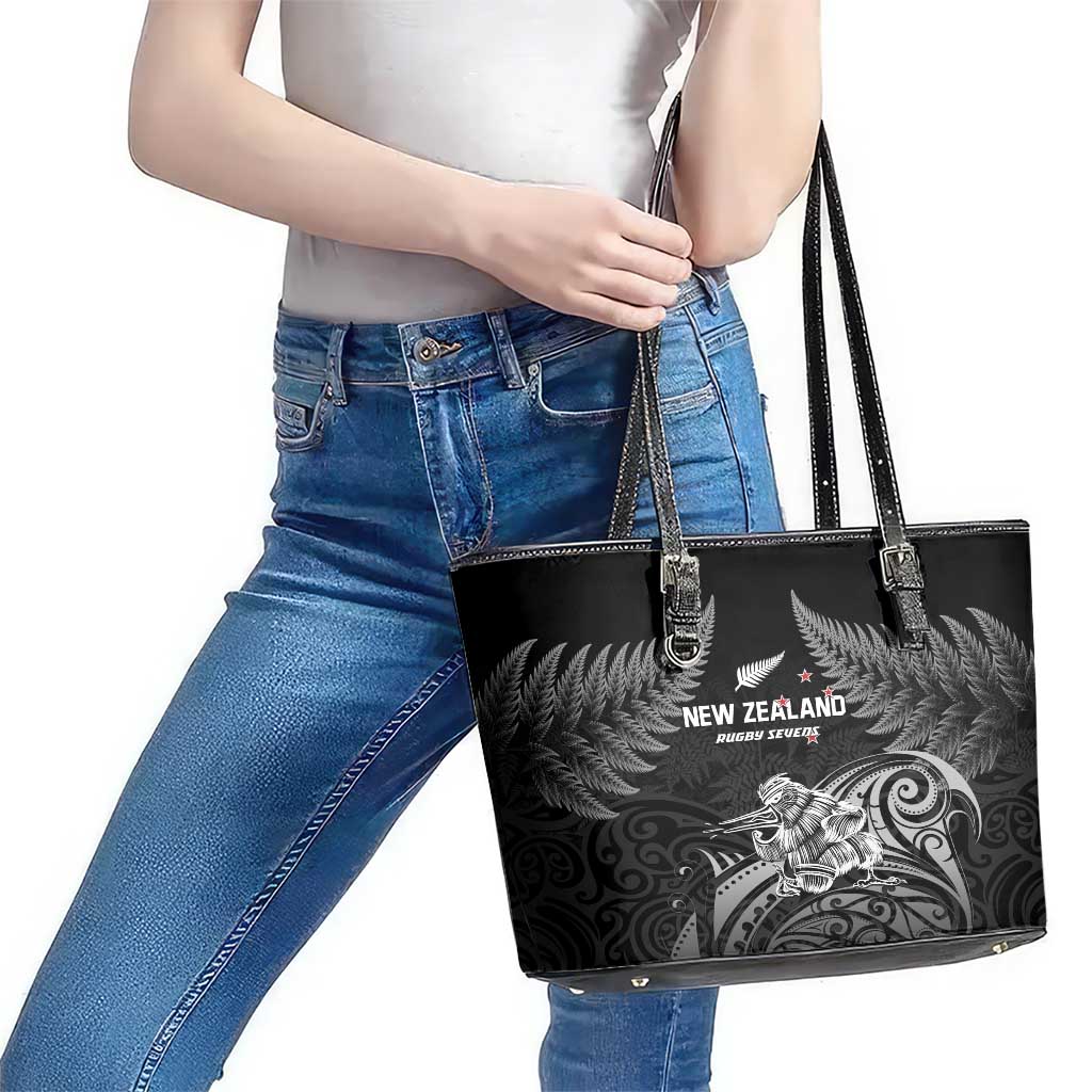 New Zealand 2024 Rugby Leather Tote Bag Silver Fern Aotearoa Kiwi LT01 - Polynesian Pride