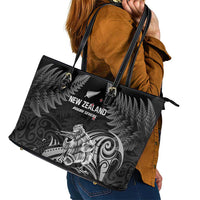 New Zealand 2024 Rugby Leather Tote Bag Silver Fern Aotearoa Kiwi LT01 - Polynesian Pride