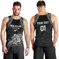 Custom New Zealand 2024 Rugby Men Tank Top Silver Fern Aotearoa Kiwi LT01 - Polynesian Pride