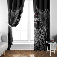 New Zealand 2024 Rugby Window Curtain Silver Fern Aotearoa Kiwi LT01 - Polynesian Pride