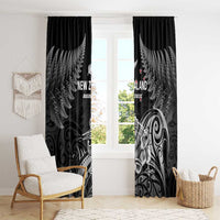 New Zealand 2024 Rugby Window Curtain Silver Fern Aotearoa Kiwi LT01 - Polynesian Pride