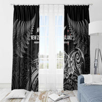 New Zealand 2024 Rugby Window Curtain Silver Fern Aotearoa Kiwi LT01 - Polynesian Pride