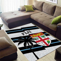 Fiji 2024 Rugby Area Rug Fijian Tapa Pattern