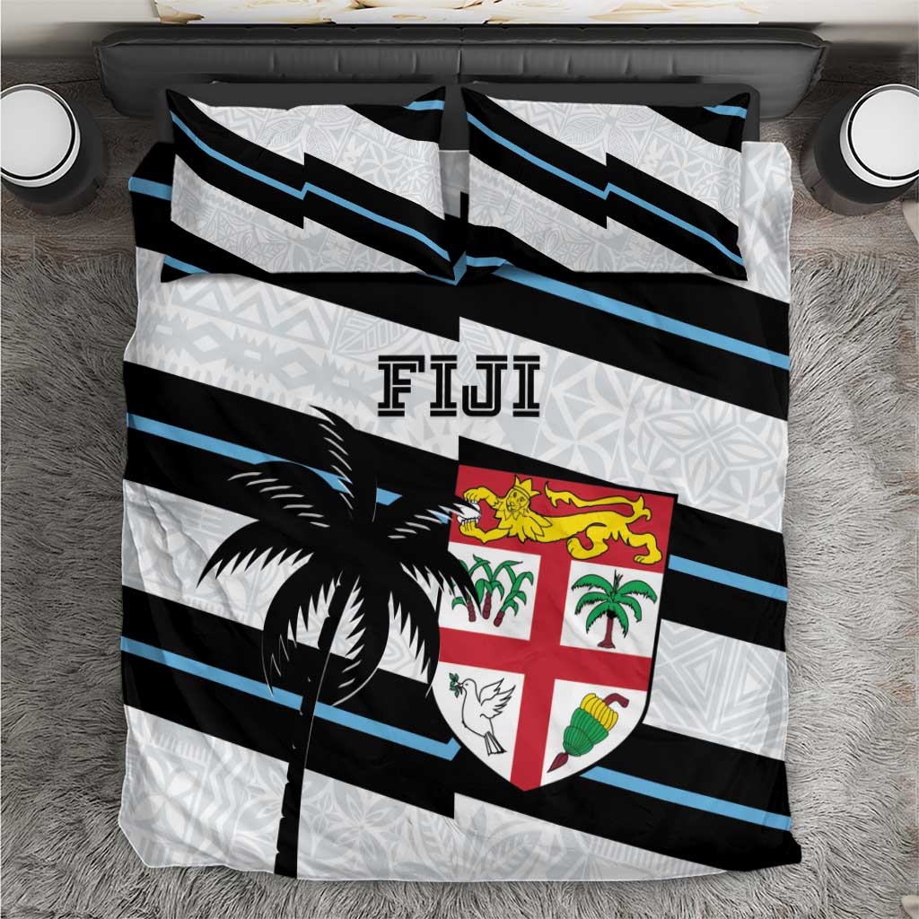 Fiji 2024 Rugby Bedding Set Fijian Tapa Pattern