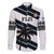 Custom Fiji 2024 Rugby Family Matching Off The Shoulder Long Sleeve Dress and Hawaiian Shirt Fijian Tapa Pattern