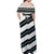 Custom Fiji 2024 Rugby Off Shoulder Maxi Dress Fijian Tapa Pattern