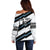 Custom Fiji 2024 Rugby Off Shoulder Sweater Fijian Tapa Pattern