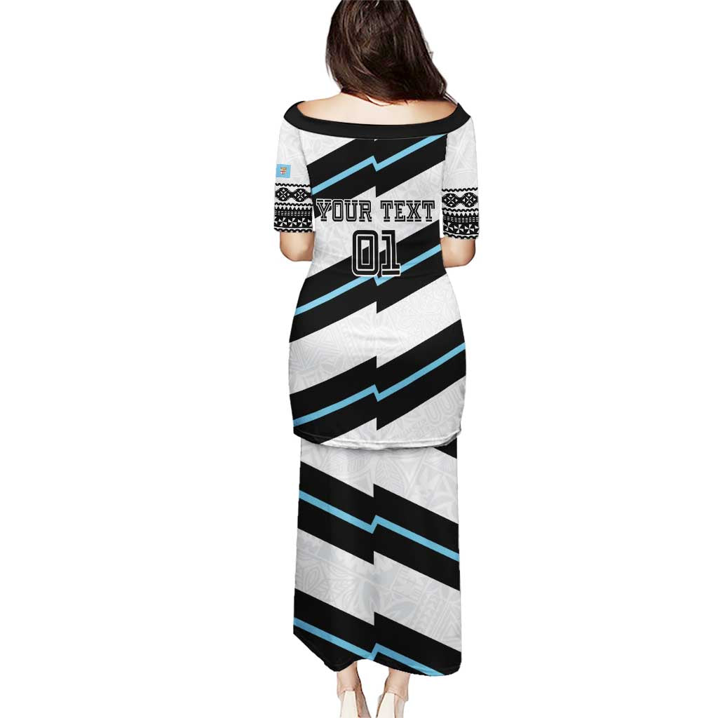 Custom Fiji 2024 Rugby Puletasi Fijian Tapa Pattern