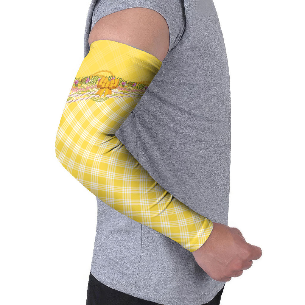 Hawaii Palaka Pikake Lokelani Plumeria Arm Sleeves Melemele Coquette Bow