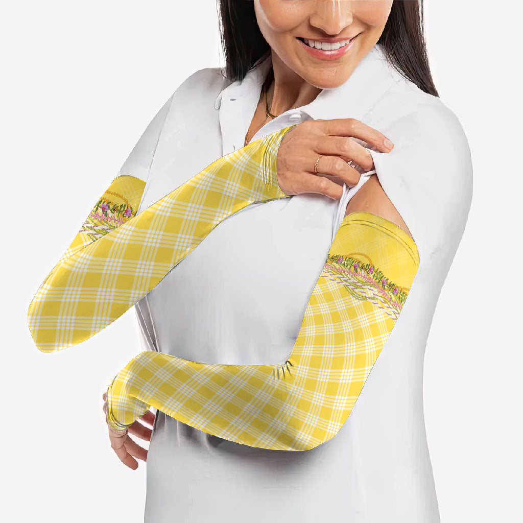Hawaii Palaka Pikake Lokelani Plumeria Arm Sleeves Melemele Coquette Bow