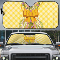 Hawaii Palaka Pikake Lokelani Plumeria Auto Sun Shade Melemele Coquette Bow