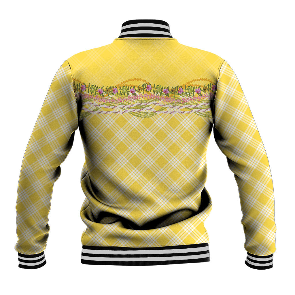 Hawaii Palaka Pikake Lokelani Plumeria Baseball Jacket Melemele Coquette Bow