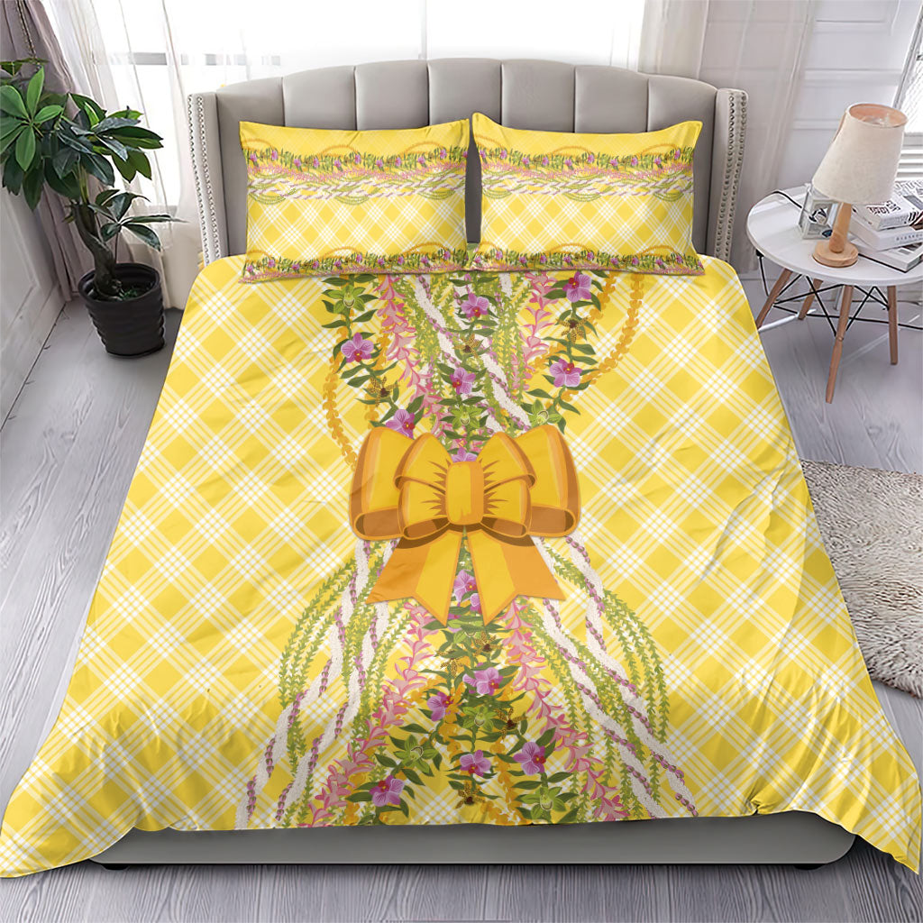Hawaii Palaka Pikake Lokelani Plumeria Bedding Set Melemele Coquette Bow