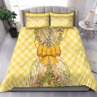 Hawaii Palaka Pikake Lokelani Plumeria Bedding Set Melemele Coquette Bow